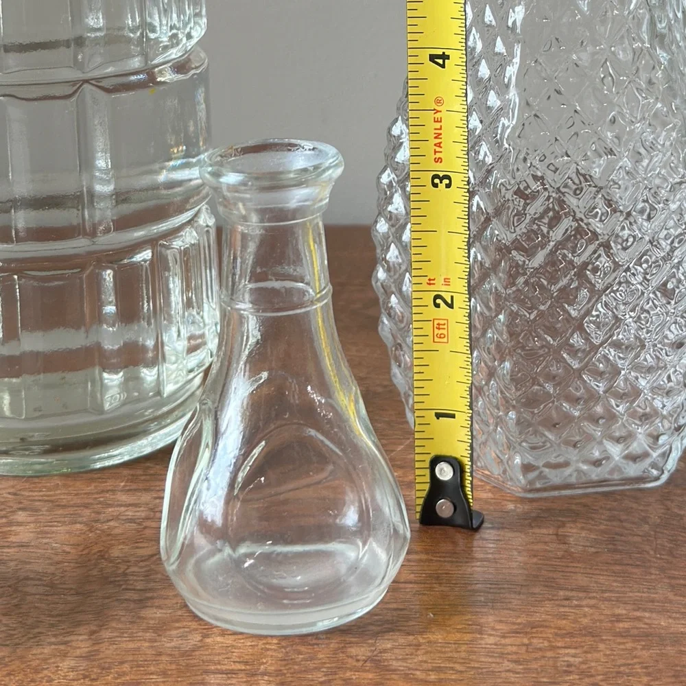 Vintage Mini Glass Vase Plant Propagation Jar Mini Collectible Decor MCM